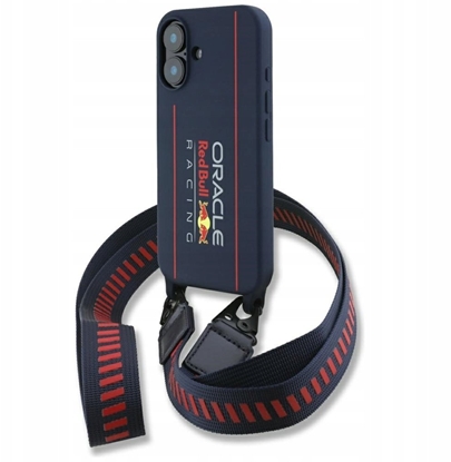 Picture of Red Bull Silicone Vertical Logo MagSafe Case + Crossbody Strap for Apple iPhone 16