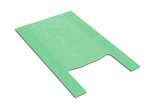 Picture of Reklamówki Jednorazowe Foliowe 25x45 100szt Mocne Zielone..