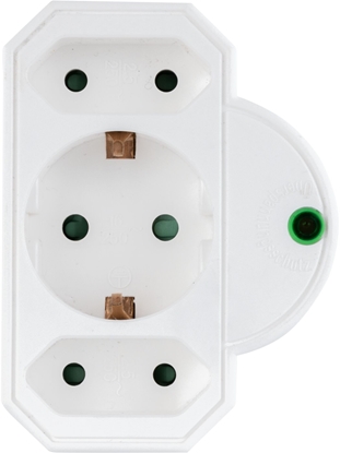Picture of REV Steckdosenadapter 3-fach mit Überspannungsschutz, weiß