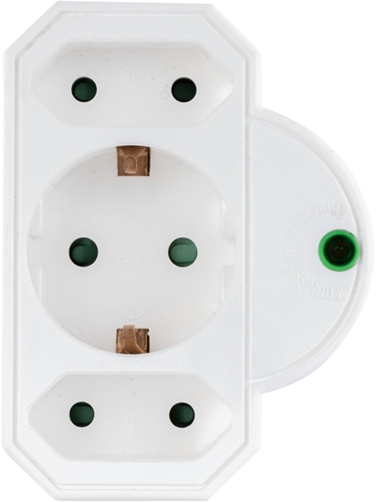 Изображение REV Steckdosenadapter 3-fach mit Überspannungsschutz, weiß