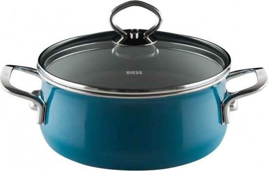 Picture of Riess Garnek Riess niski z pokryw 24cm Aquamarin