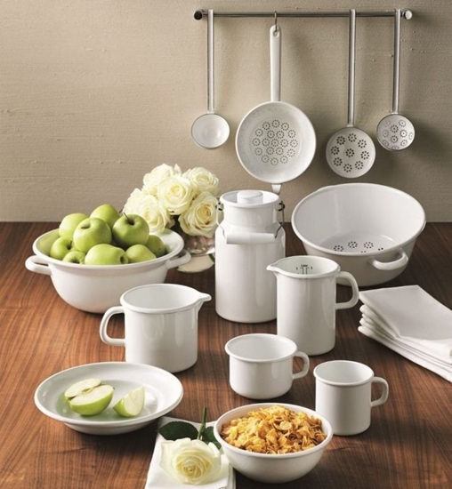 Изображение Riess RIESS - Garnek wysoki z pokryw 3,5l 20cm Classic WEISS