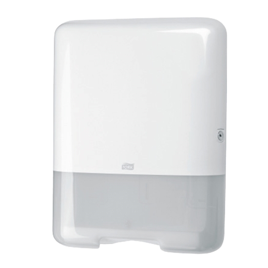 Picture of Roku dvieļu dozators TORK SINGLEFOLD/C-FOLD, 439 x 333 x 136 mm, baltā krāsā