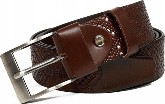 Picture of Rovicky Klasyczny pasek ze skóry naturalnej zdobiony toczeniem we wzór skóry wa