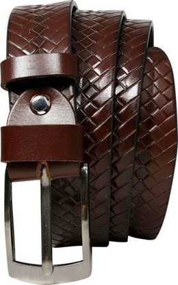 Attēls no Rovicky Stylowy, uniwersalny, pleciony pasek mski ze skóry naturalnej Rovicky