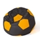 Attēls no Sako bag pouffe Ball black-yellow L 80 cm