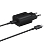 Изображение Samsung Samsung 25W EP-TA800EBE USB-C Wall Charger with Samsung EP-DA705BBE USB-C / USB-C Cable - Black