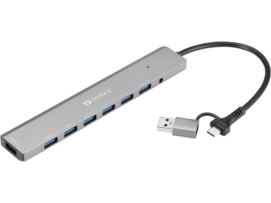 Picture of Sandberg 136-66 USB-C/A to 7 x USB 3.0 Hub