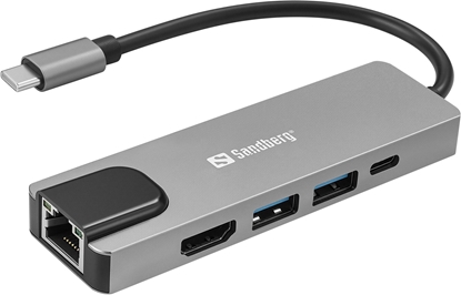 Picture of SANDBERG USB-C 5in1 Travel Dock Saver