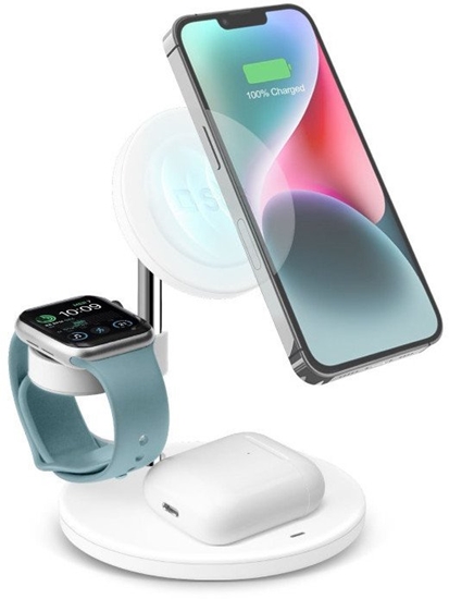 Picture of SBS TEWIRMAG3IN1, Indoor, USB, Wireless charging, White