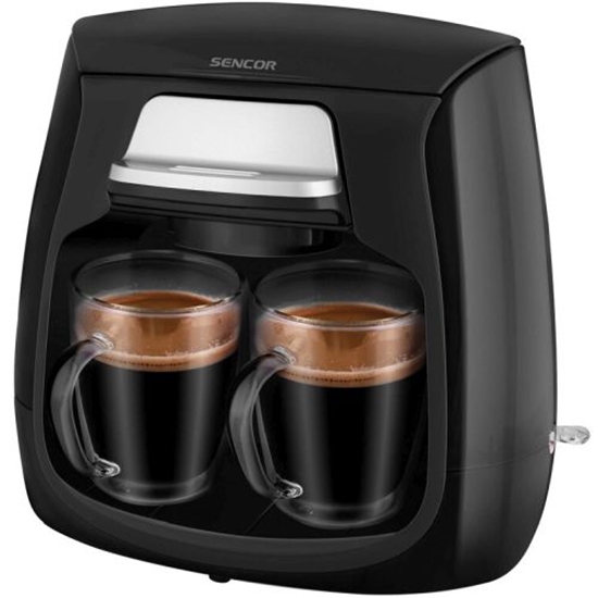 Picture of Sencor SCE 2100BK coffee maker with two cups 0.3L 500W