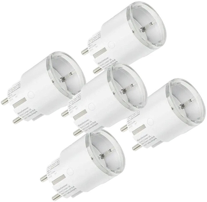Picture of Set of 5 Shelly Plug S MTR Gen3 12A smart outlets (white)