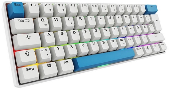 Изображение Sharkoon Gaming Tastatur Skiller SGK50S4 Gen2 PBT wei-gelRGB