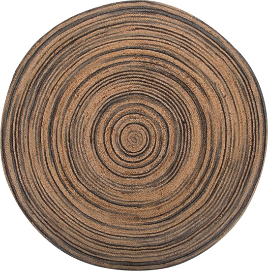 Picture of Shumee Dywan okrgy z juty 140 cm beowo-czarny ARTORA