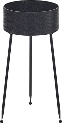 Picture of Shumee Doniczka na stojaku metalowa 29 x 26 x 50 cm czarna LEIKA