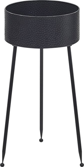Picture of Shumee Doniczka na stojaku metalowa 29 x 26 x 50 cm czarna LEIKA