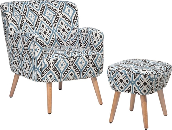 Picture of Shumee Fotel z podnókiem wielokolorowy TUMBA