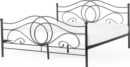 Attēls no Shumee óko metalowe 160 x 200 cm czarne LYRA