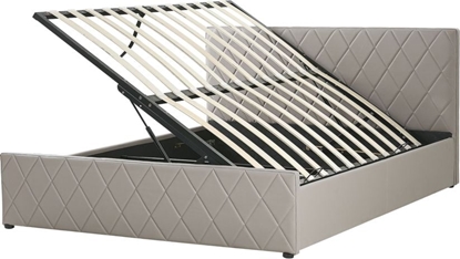 Attēls no Shumee óko z pojemnikiem ekoskóra 160 x 200 cm beowoszare ROCHEFORT