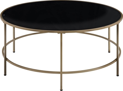 Attēls no Shumee Stolik kawowy czarno-zoty FLORENCE
