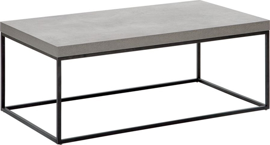 Picture of Shumee Stolik kawowy efekt betonu z czarnym DELANO