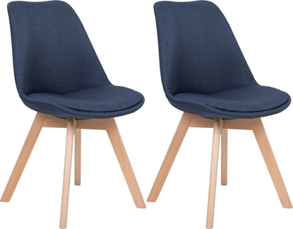 Picture of Shumee Zestaw 2 krzese do jadalni granatowy DAKOTA II