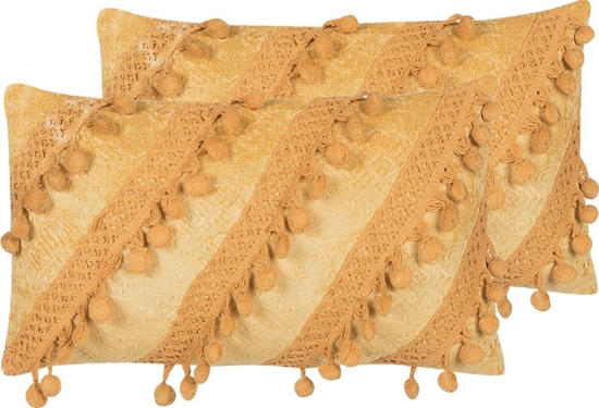 Picture of Shumee Zestaw 2 poduszek dekoracyjnych 30 x 50 cm óty AYROOR