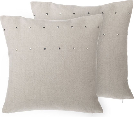 Picture of Shumee Zestaw 2 poduszek dekoracyjnych 45 x 45 cm beowy GAURA
