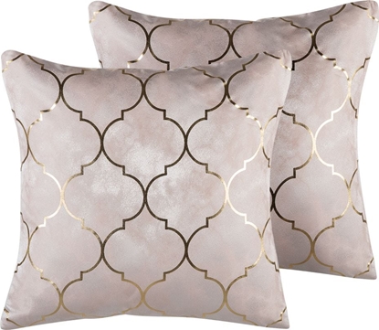 Attēls no Shumee Zestaw 2 poduszek dekoracyjnych marokaska koniczyna 45 x 45 cm róowa ALYSSUM