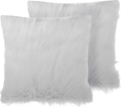 Attēls no Shumee Zestaw 2 poduszek dekoracyjnych wochacz 45 x 45 cm beowy DAISY