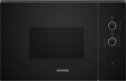 Attēls no Siemens iQ300 BF520LMA1, Built-in, Solo microwave, 20 L, 800 W, Rotary, Black