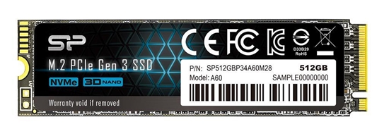 Изображение Silicon Power P34A60 M.2 512 GB PCI Express SLC NVMe