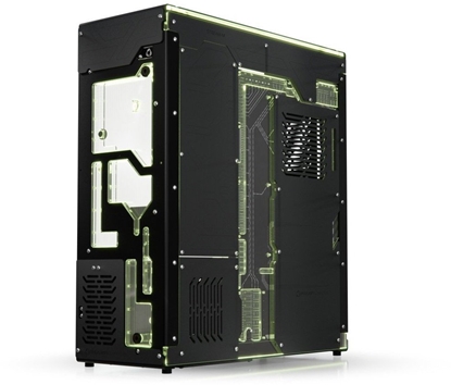 Attēls no Singularity Computers Stream-M Wasserkühlungsgehäuse, Big Tower, XL-ATX, RGB - schwarz