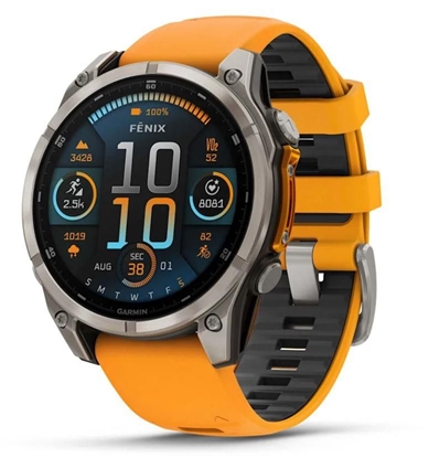 Attēls no SMARTWATCH FENIX 8 SAPPHIRE/ORANGE 010-02904-11 GARMIN