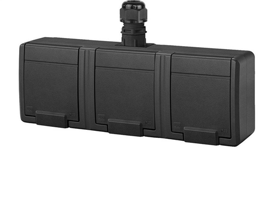 Picture of SOCKET 5046-67 3PLACE IP65 AQUANT BLACK