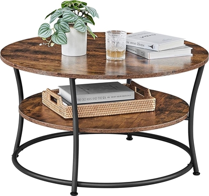 Изображение Songmics Stolik kawowy z pók rustykalny LOFT
