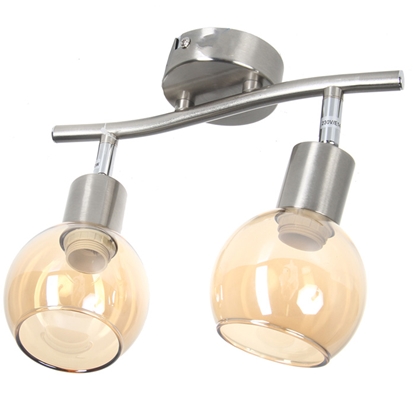 Picture of Sp.l.-CASTELLO 2x40W E14 mat.niķeļa/dzintara