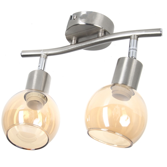 Picture of Sp.l.-CASTELLO 2x40W E14 mat.niķeļa/dzintara