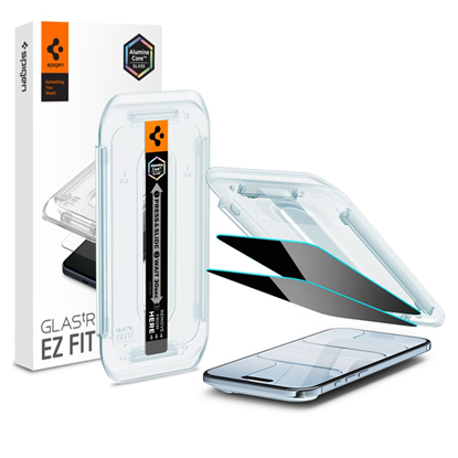 Attēls no Spigen Glas.TR EZ Fit 2-pack privacy glass for iPh