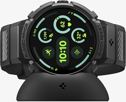 Attēls no Spigen Rugged Armor, matte black - Google Pixel Watch 4 41mm