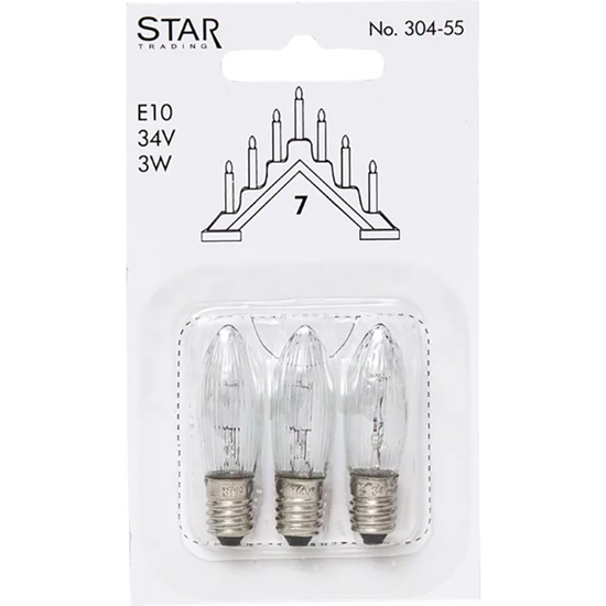Picture of Spuldzītes svečturiem LED 10-55V E10 3gab.