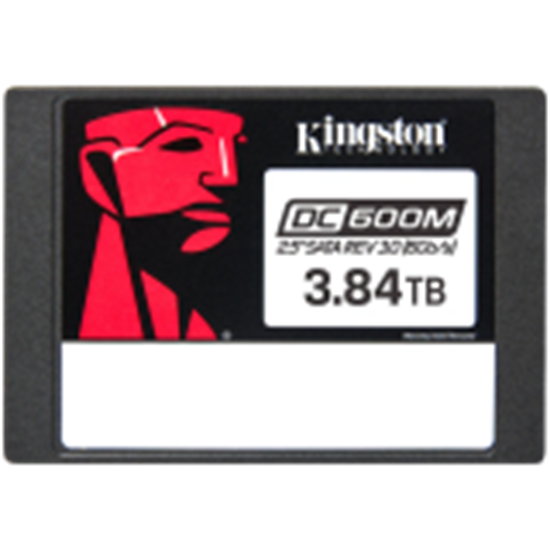 Picture of SSD|KINGSTON|7008xTBW rating|MTBF 2000000 h|Read speed 560 MB/s|Write speed 530 MB/s|Serial ATA III|2.5"|3840 GB|DC600M|SEDC600M/3840G