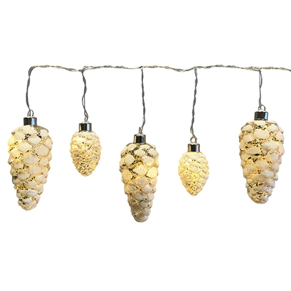 Picture of Stikla čiekuri ar LED 5gab