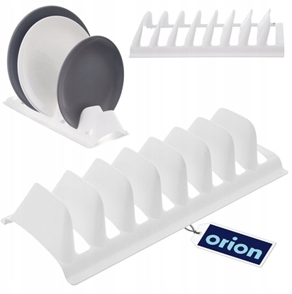 Изображение Stojak na pokrywki talerze biay z tworzywa 29.5x13.5x6cm ORION 155213