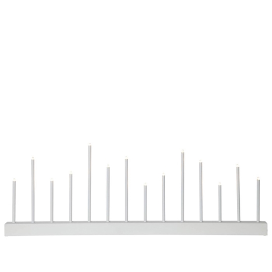 Изображение Svečturis Echo 14diodes balts, 77x27x5cm