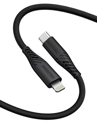Изображение Swissten Soft Silicone USB-C - Lightning 60W Data and Charging Cable 1.5m