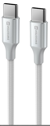 Attēls no Swissten Textile II USB-C - USB-C Data and Charching Cable 1.5m