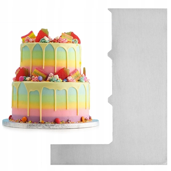 Изображение Szpatua cukiernicza szpatuka ktowa do ciasta ciast tortów 18x12x6cm BRUNBESTE BB-3317