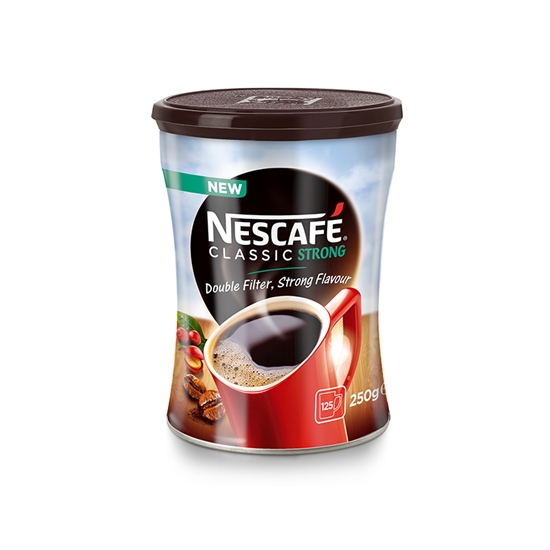 Picture of Šķīstošā kafija NESCAFE CLASSIC Strong, metāla bundžā, 250g