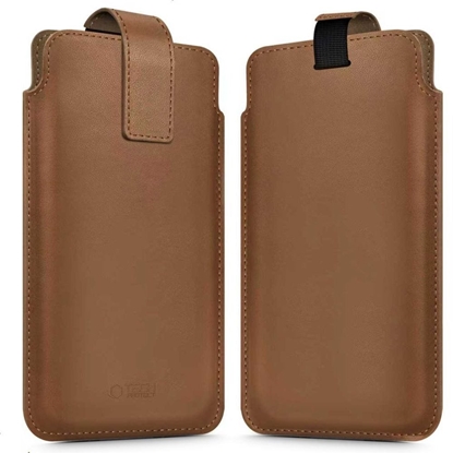 Attēls no TECH-PROTECT SM65 UNIVERSAL PHONE POUCH 6.0-6.9 INCH BROWN